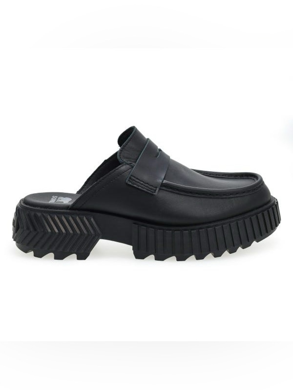 SOREL ONA AVE PENNY LOAFER MULES IN BLACK 9.5 - Picture 2 of 11
